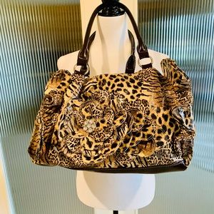 Animal Print Patent Bag